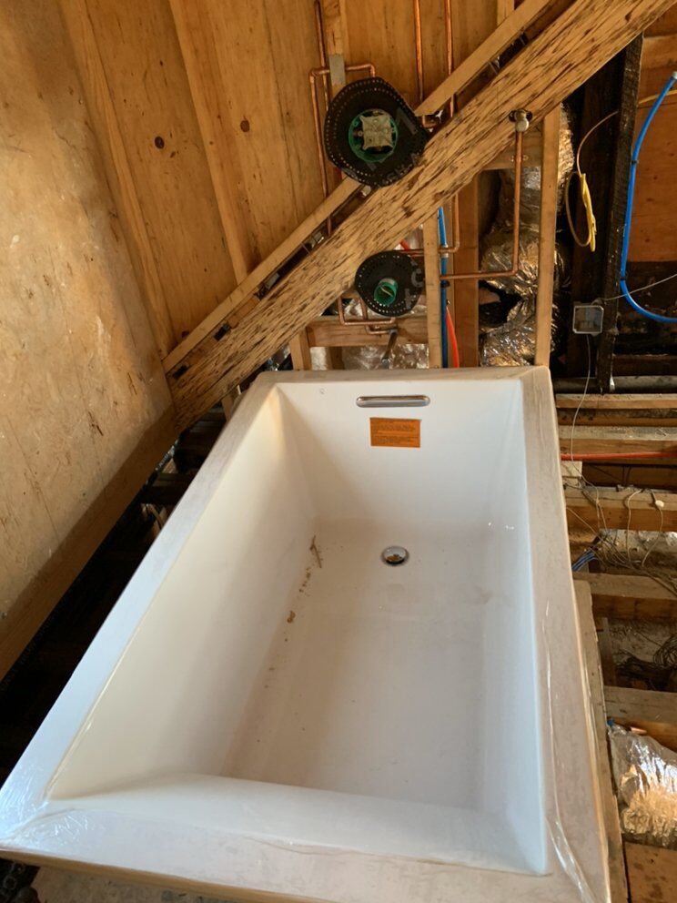 Plate 08 - Tub set with rough-in valves